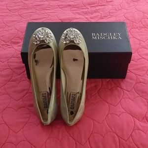 Badgley Mischka Bianca Embellished Flat